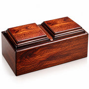 Companion Cremation Urn for Two – Premium Wooden Memorial Urn